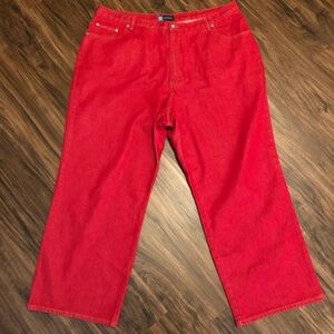 26W Avenue Bright Red Denim Jeans